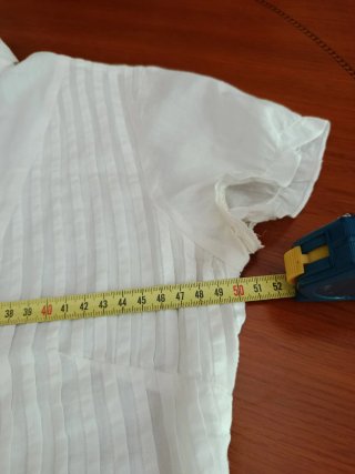 Blusa blanca de algodón
