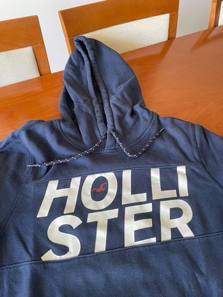 Sudadera Hollister con capucha azul