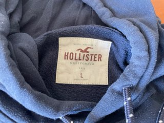 Sudadera Hollister con capucha azul