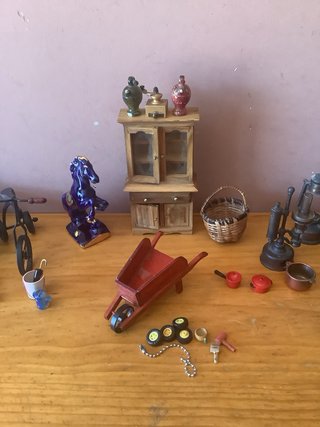 Lote miniaturas casa muñecas