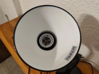 Lámpara de escritorio flexible negra