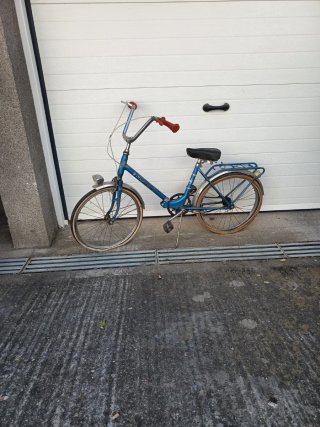 !OCASIÓN! Bicicleta Plegable Paseo BH Años 70 Azul