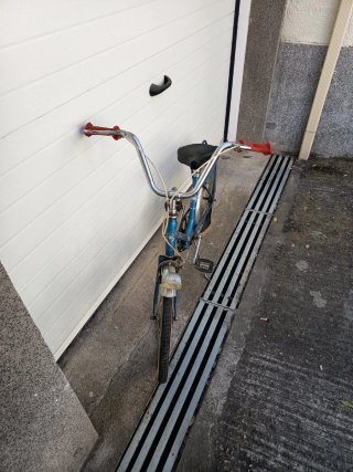 !OCASIÓN! Bicicleta Plegable Paseo BH Años 70 Azul
