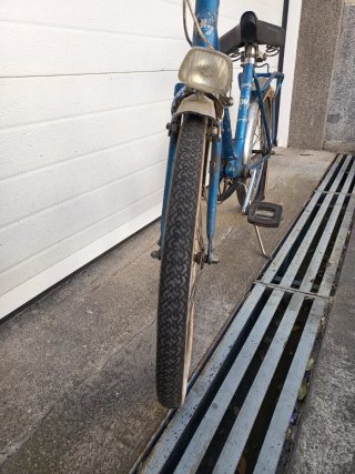 !OCASIÓN! Bicicleta Plegable Paseo BH Años 70 Azul