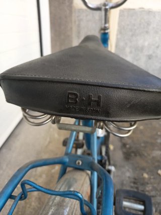 !OCASIÓN! Bicicleta Plegable Paseo BH Años 70 Azul