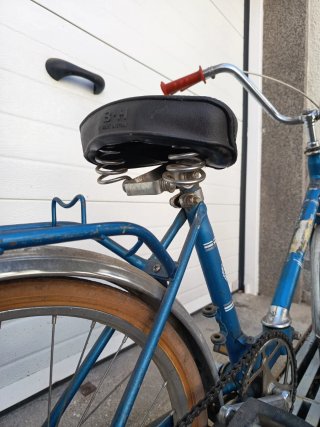 !OCASIÓN! Bicicleta Plegable Paseo BH Años 70 Azul