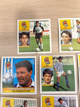 Lote 22 cromos Real Sociedad Liga 92-93