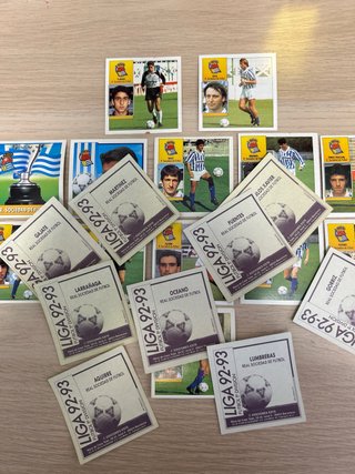 Lote 22 cromos Real Sociedad Liga 92-93