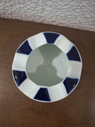 Cenicero Sagracelo Azul y Blanco