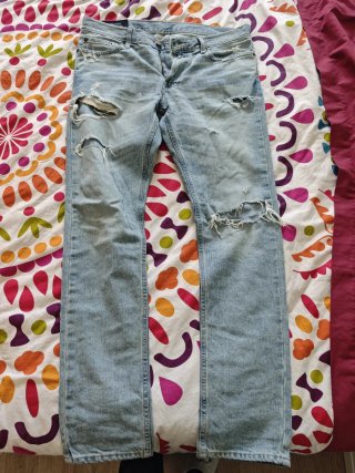 Pantalones Hollister Desgastados Talla 42