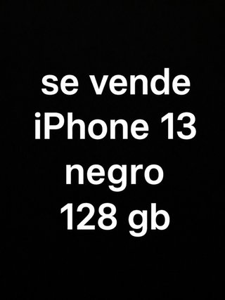iPhone 13 Negro 128gb
