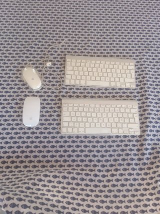 Pack Apple Mac: 2 Teclados y 1 Ratón Inalámbricos