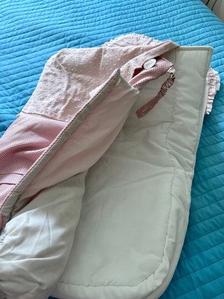 Saco capazo Paz Rodríguez rosa palo