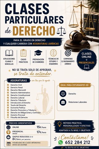 Clases particulares de Derecho
