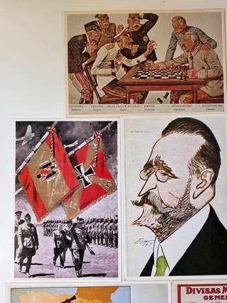 8 postales vintage militares y propaganda
