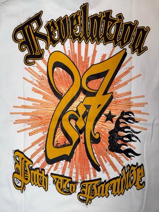 Camiseta HELLSTAR Blanca Estampada