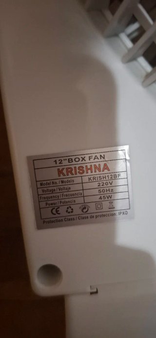 Ventilador KRISHNA blanco