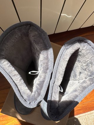 Botas de piel a cuadros
