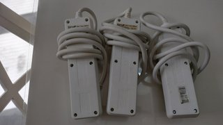 Lote 3 regletas 3 tomas con interruptor