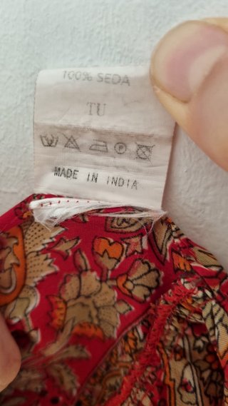 Vestido seda boho talla