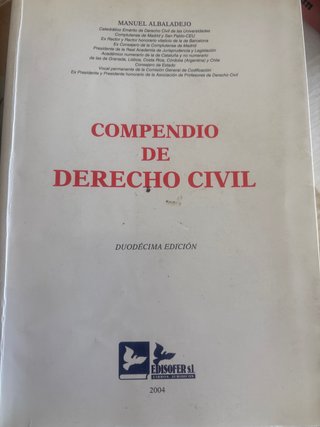 Compendio de derecho civil