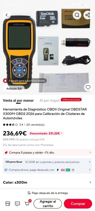Diagnóstico OBDSTAR X300 M