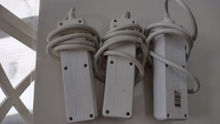 Lote 3 regletas 3 tomas con interruptor