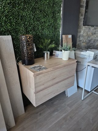 Mueble de baño suspendido madera