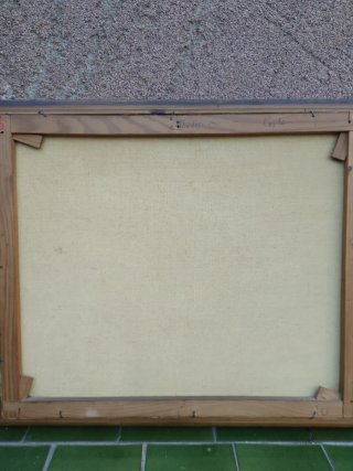 Pintura al óleo paisaje firmado Figueras