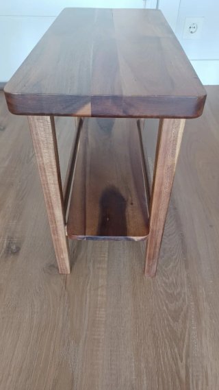 Banco de madera Acacia con estante