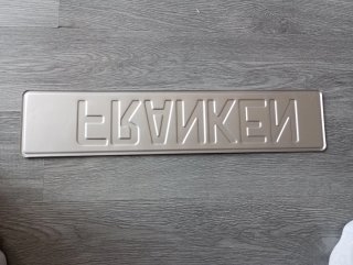 Targa auto tedesca Franken