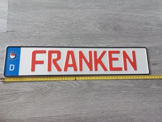 Targa auto tedesca Franken