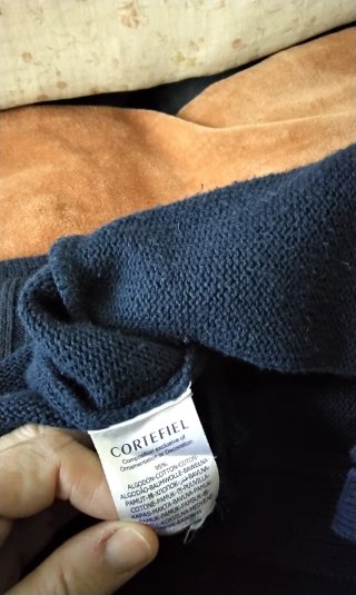 Chaqueta de punto Cortefiel azul marino de hombre
