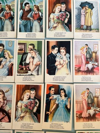 29 Postales Antiguas Parejas