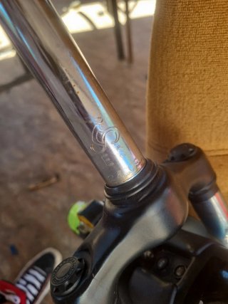 Suspensión de bici con guardabarros