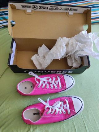 Converse rosas bajas