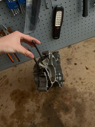 Cárter de moto con rodamientos