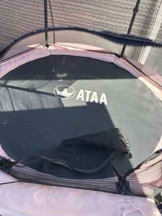 Cama elástica infantil con red de seguridad
