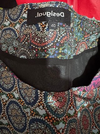 Vestido Desigual Talla 40 Multicolor
