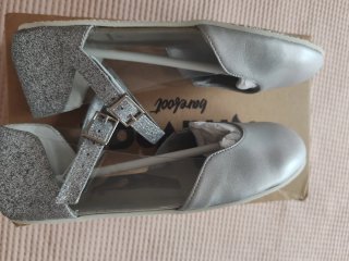 Sandalias Navega Barefoot Talla 37 Plata
