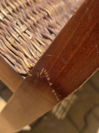 Silla Dillon ratán y madera