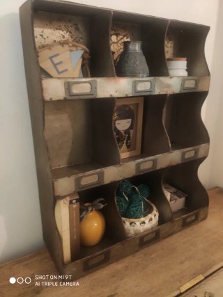 Estantería Metálica Vintage Retro