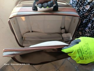Maleta Samsonite Beige y Marrón