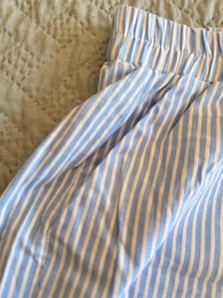Pijama corto rayas azul y blanco Talla M