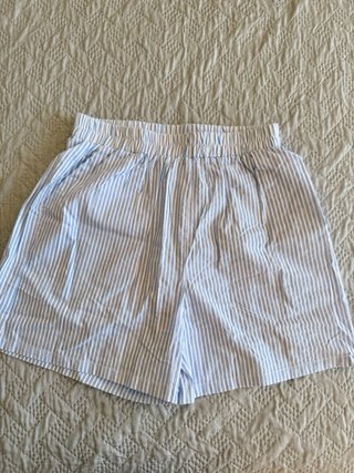 Pijama corto rayas azul y blanco Talla M