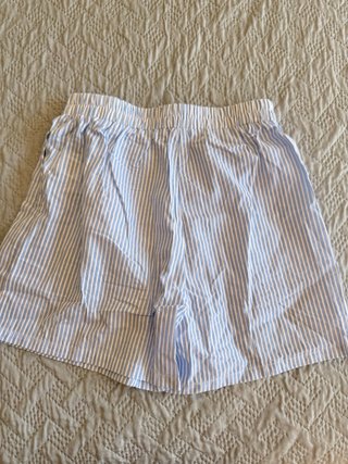 Pijama corto rayas azul y blanco Talla M