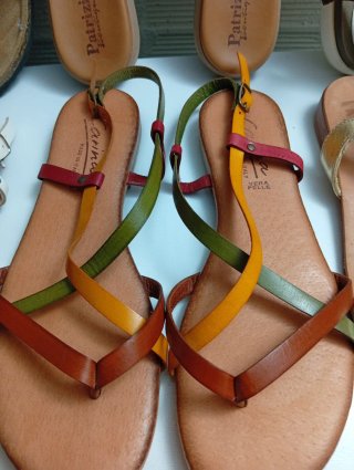 Sandali donna n.40 oro e argento