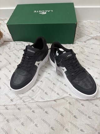 Zapatillas Lacoste Negras y Blancas