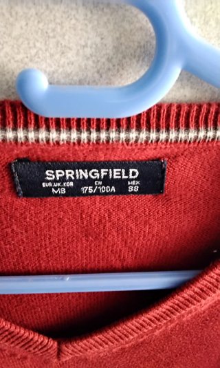 Jersey Springfield Hombre Talla M Rojo