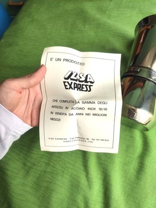 Caffettiera ILSA Express – Acciaio inox 18/10